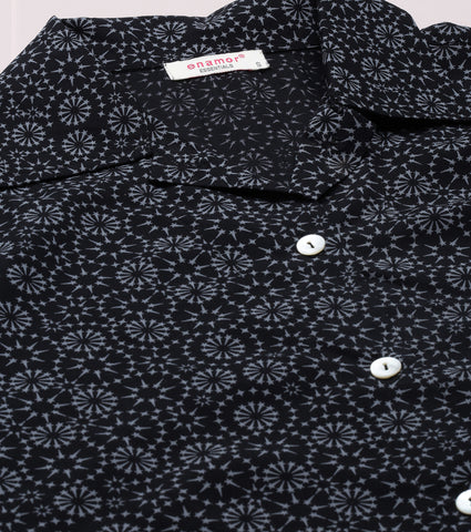 Slounge Shorts Set | Modal Woven Printed Shirt And Shorts Set - EC13