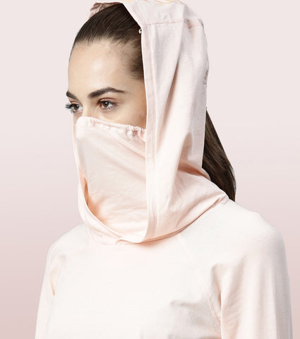 Hooded Mask Tee|Dry Fit Cotton Tee With Hood & Mask