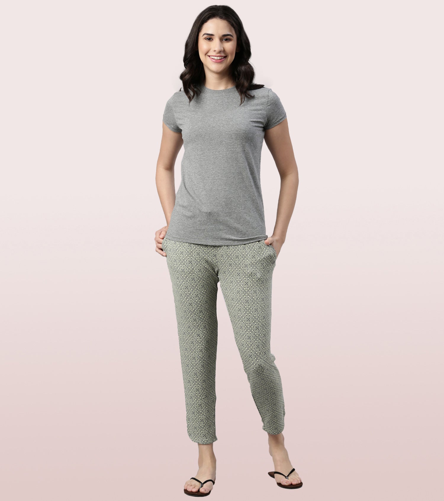 Lazy Pant | Pull-On Flannel Pants With Satin Adjustable Waist Drawstring & Pockets