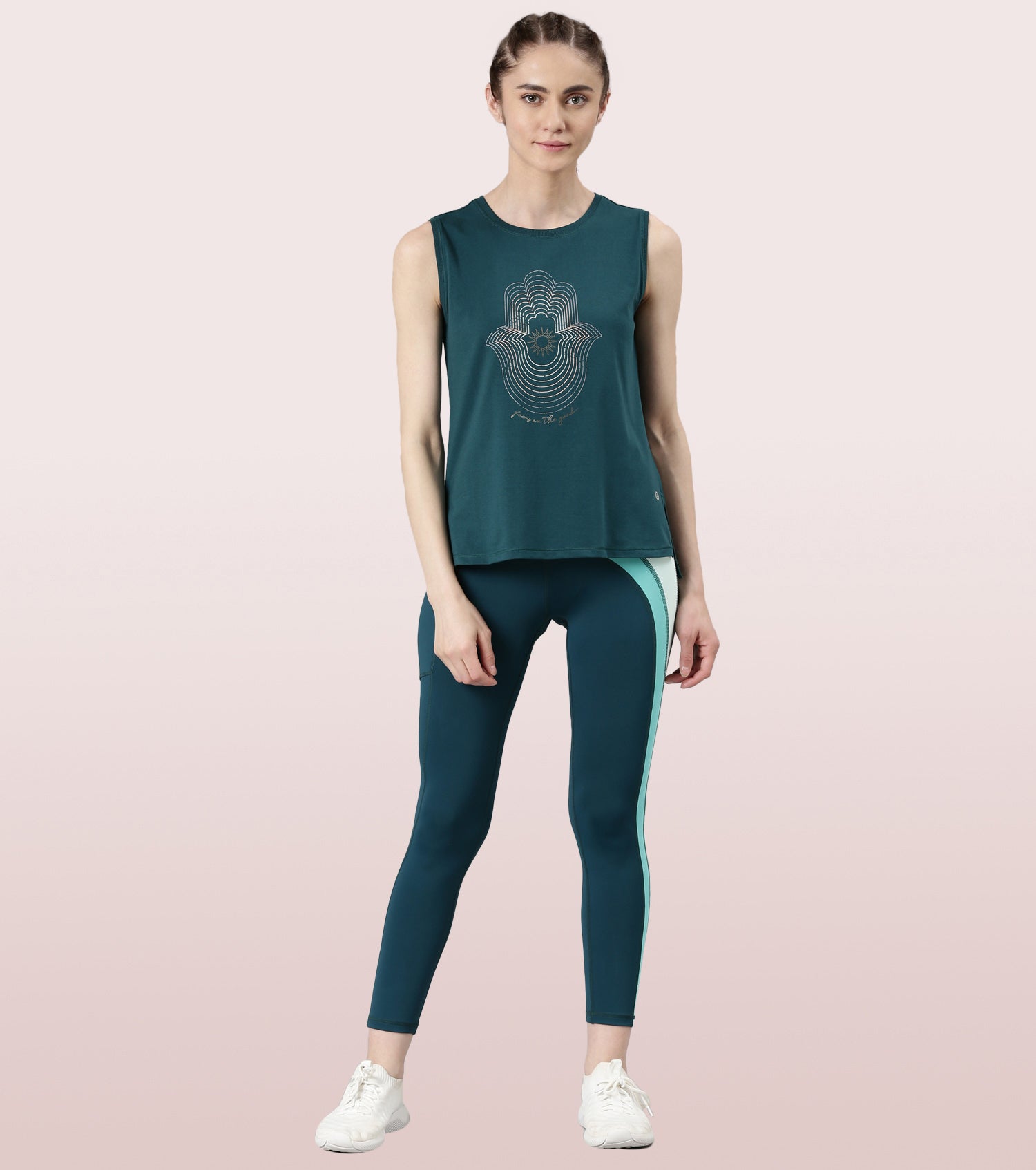 Stay Cool Tank | Crew Neck Anti-odour Stretch Cotton Muscle Tank With Graphic Print