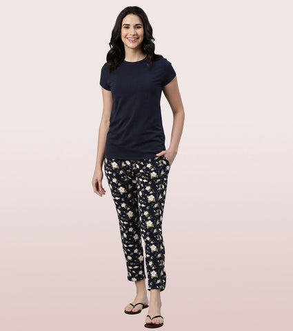 Lazy Pant | Pull-On Flannel Pants With Satin Adjustable Waist Drawstring & Pockets