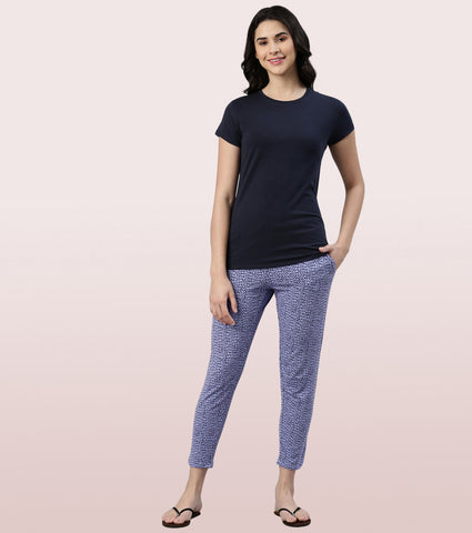 Lazy Pant | Pull-On Flannel Pants With Satin Adjustable Waist Drawstring & Pockets