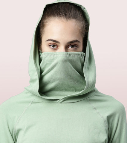 Hooded Mask Tee|Dry Fit Cotton Tee With Hood & Mask