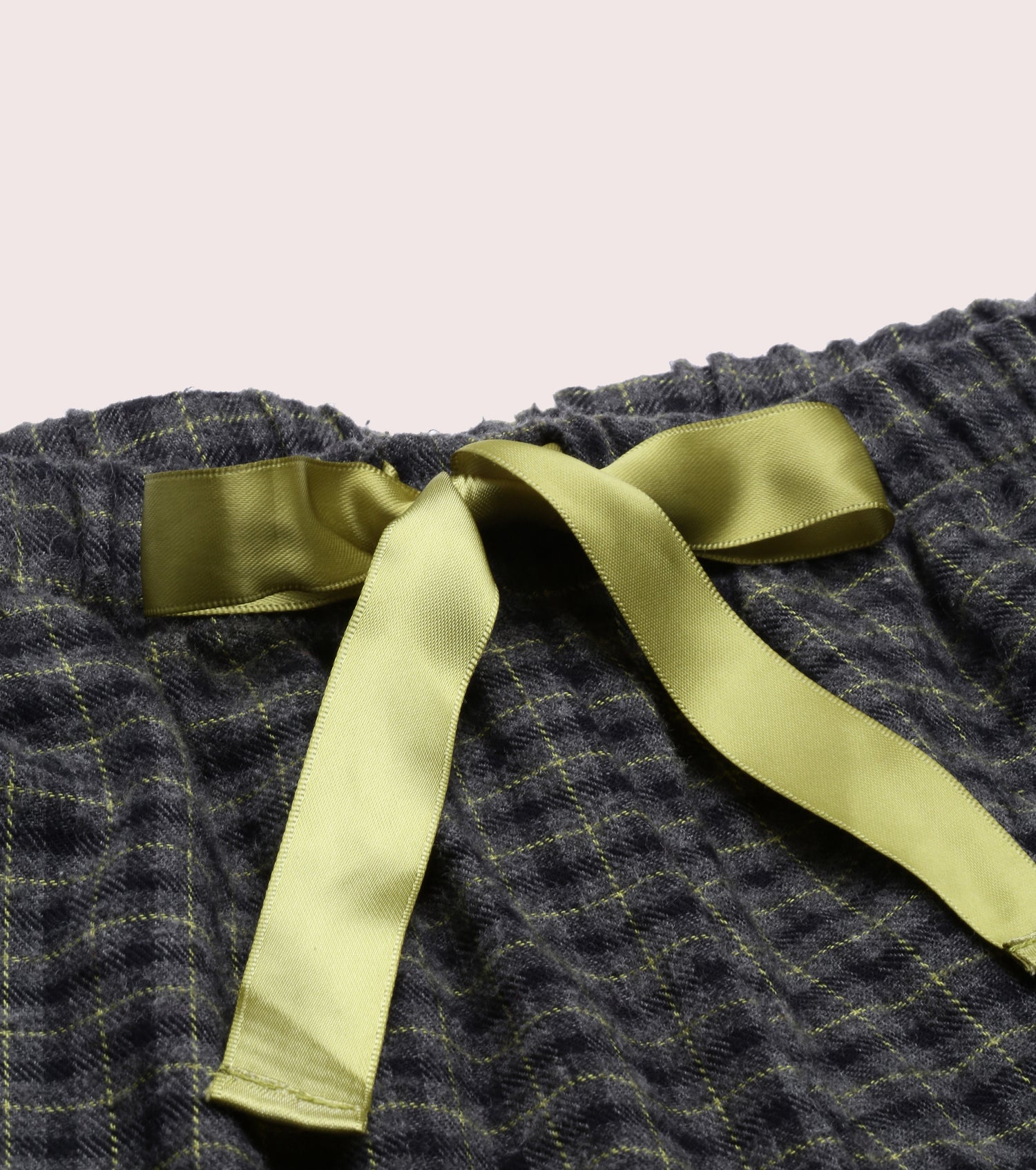 Lazy Pant | Pull-On Flannel Pants With Satin Adjustable Waist Drawstring & Pockets