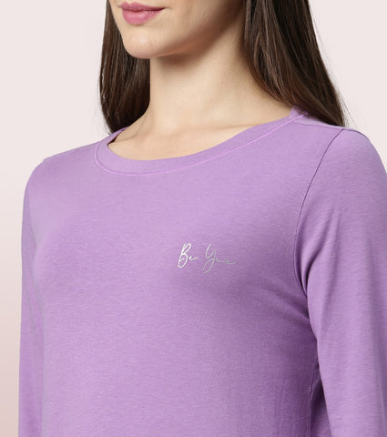 Essentials Slim Fit Cotton Spandex Long Tee