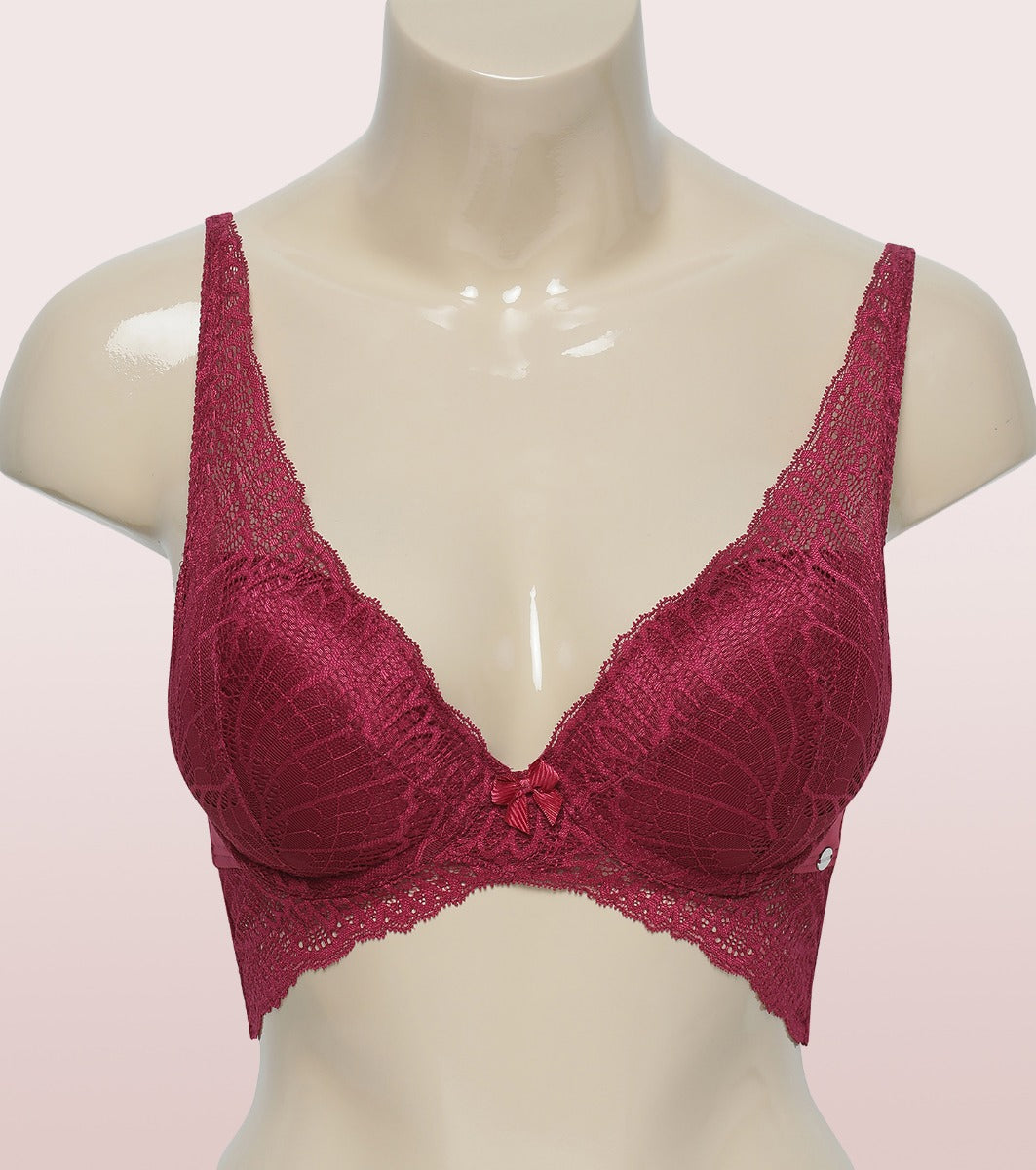 Enamor F091 Butterfly Cleavage Enhancer Plunge Push-Up Bra Padded