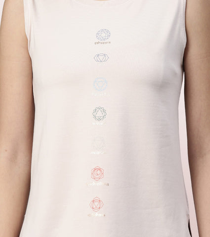 Stay Cool Tank | Crew Neck Anti-odour Stretch Cotton Muscle Tank With Graphic Print