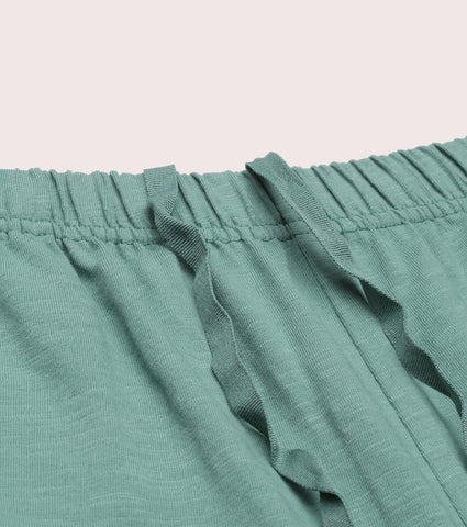 Basic Culotte | Cotton Slub High Rise Basic Culotte