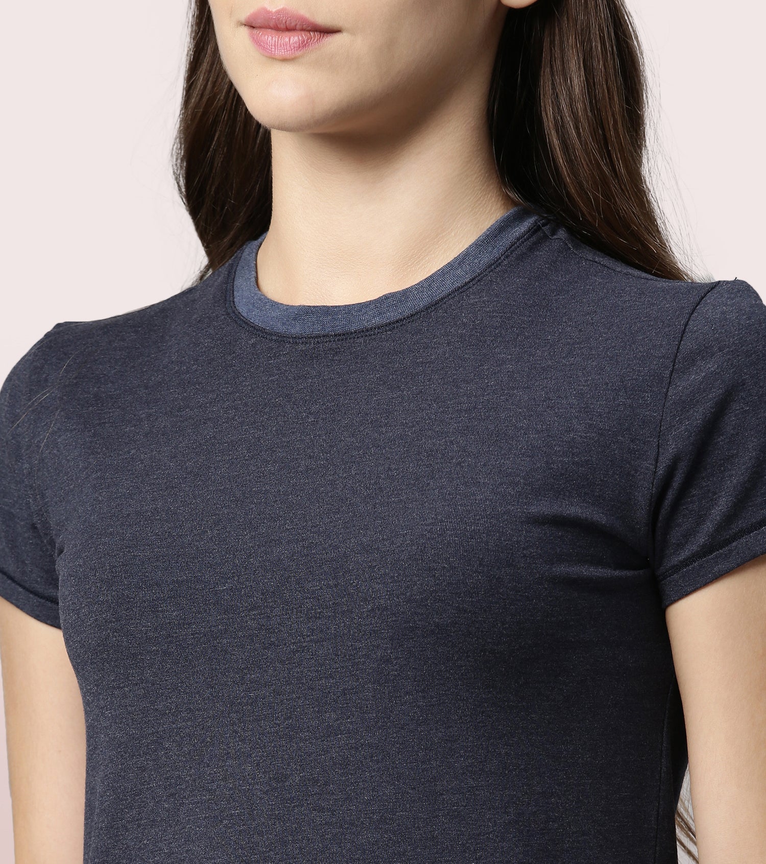 Basic Crew Tee – Solid | Short Sleeve Crew Neck Stretch Cotton Tee