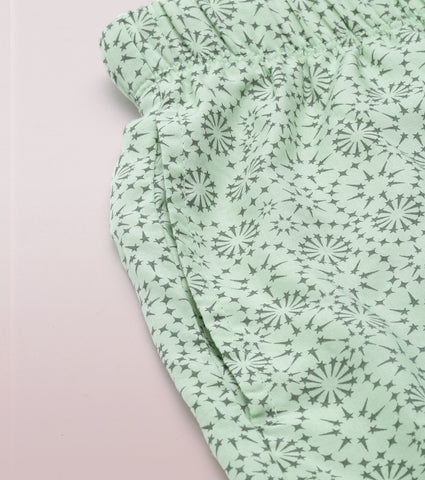 Slounge Shorts Set | Modal Woven Printed Shirt And Shorts Set - EC13