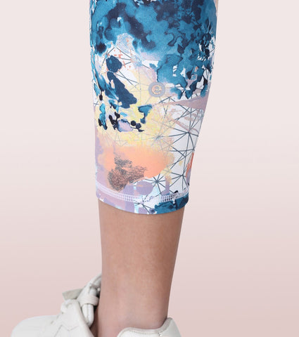 Hugged Leggings | High Waisted 7/8 Dry Fit Printed Leggings