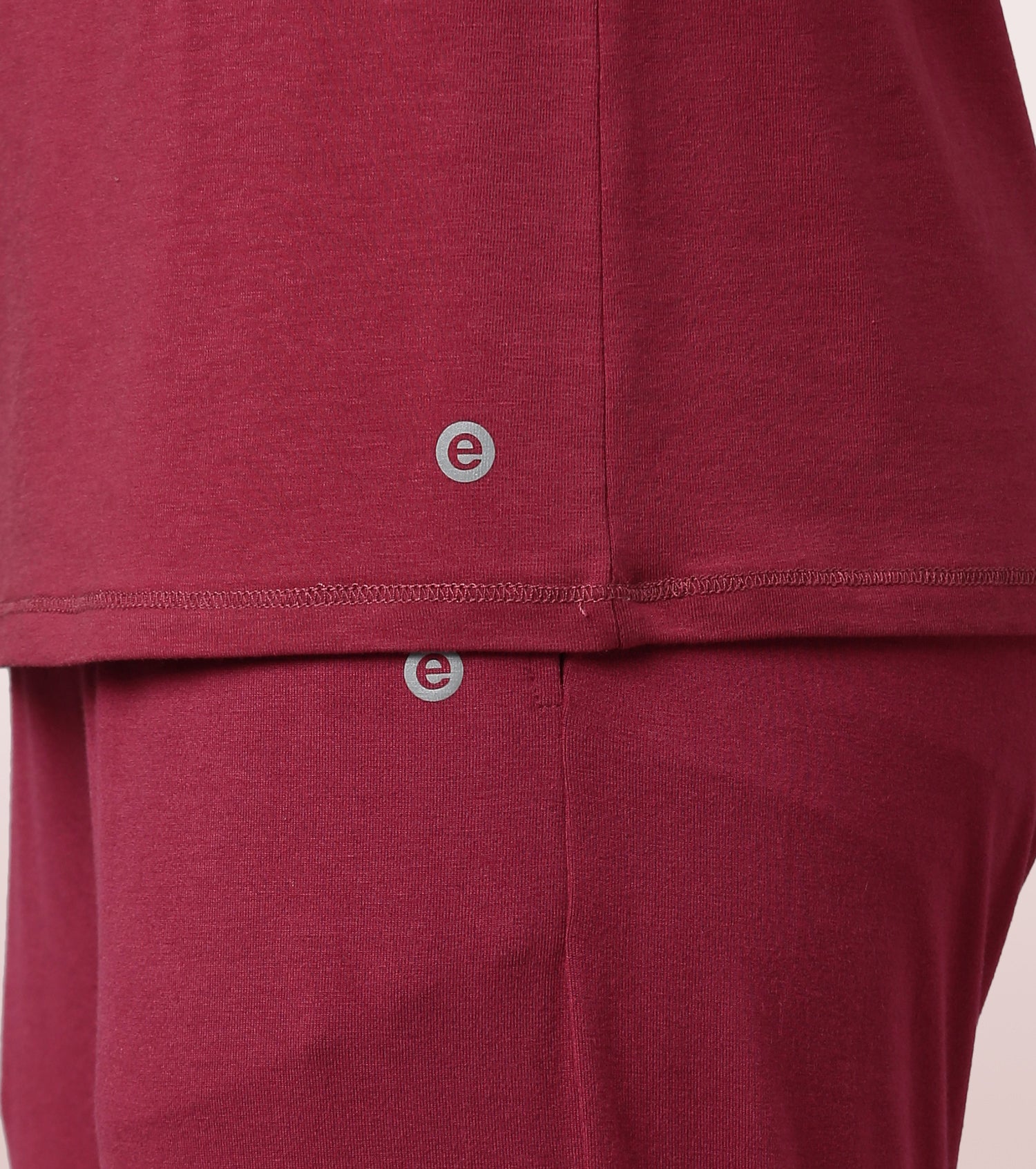 Long Sleeve Basic Crew Tee - Solid | Crew Neck Basic Stretch Cotton Tee
