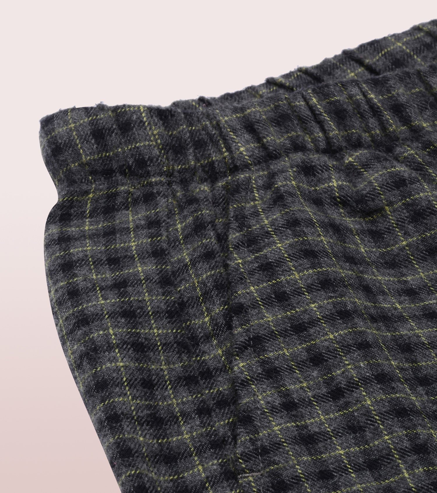 Lazy Pant | Pull-On Flannel Pants With Satin Adjustable Waist Drawstring & Pockets