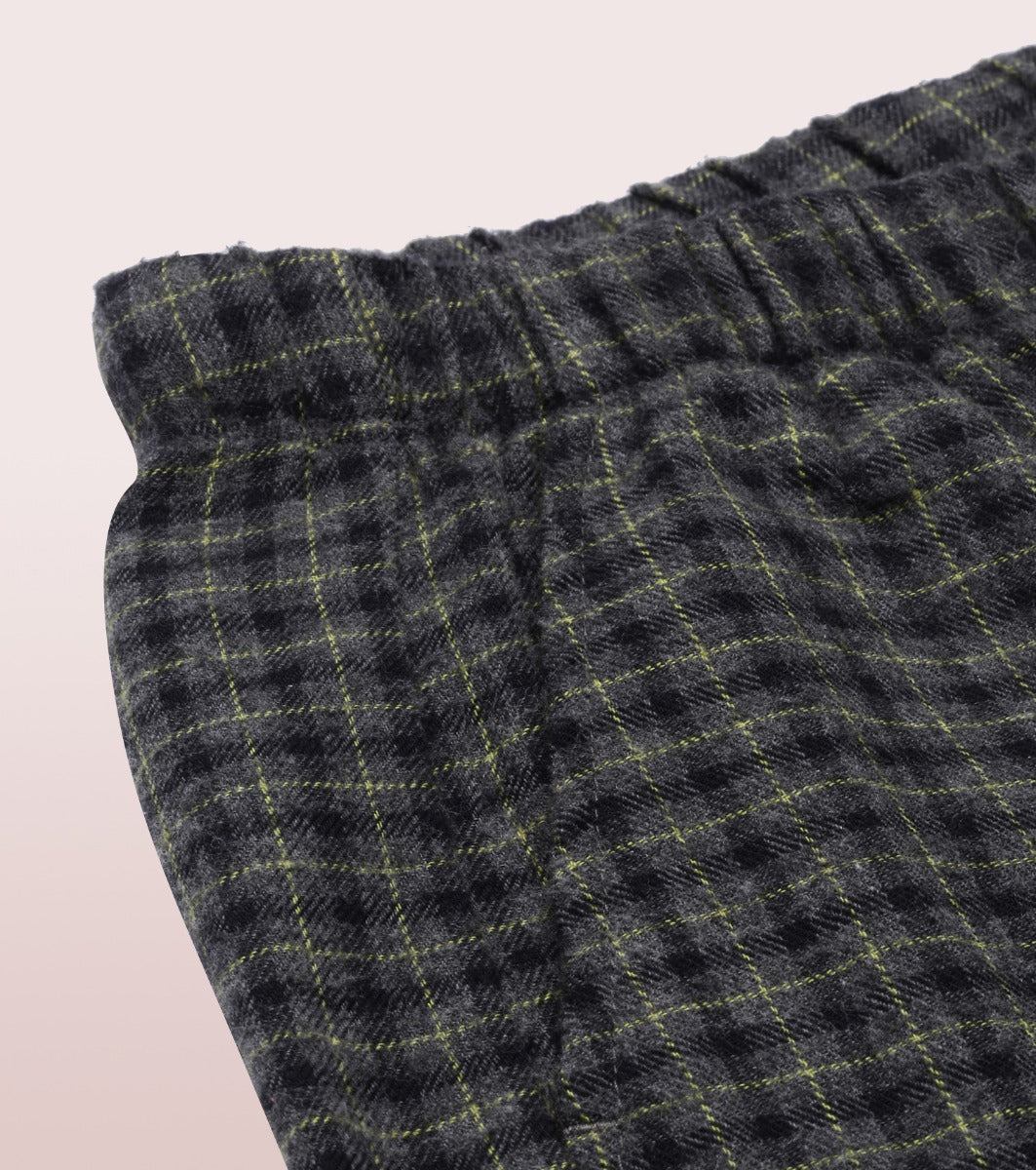 Lazy Pant | Pull-On Flannel Pants With Satin Adjustable Waist Drawstring & Pockets