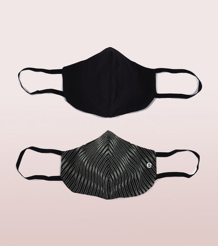 IKAT CRAFT MASK : 3-Layer Reversible Safety Mask with Cotton Comfort | >95%* Protection | Adult Mask - Pack of 2