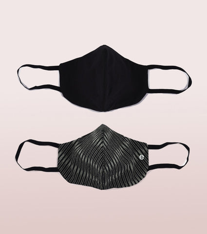 IKAT CRAFT MASK : 3-Layer Reversible Safety Mask with Cotton Comfort | >95%* Protection | Adult Mask - Pack of 2