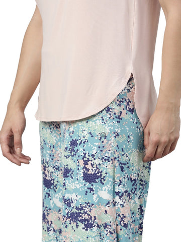 Home Lounge Tee | Soft & Drapey Graphic Printed Lounge Tee