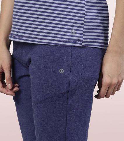 Basic Crew Tee – Striped | Short Sleeve Crew Neck Stretch Cotton Tee