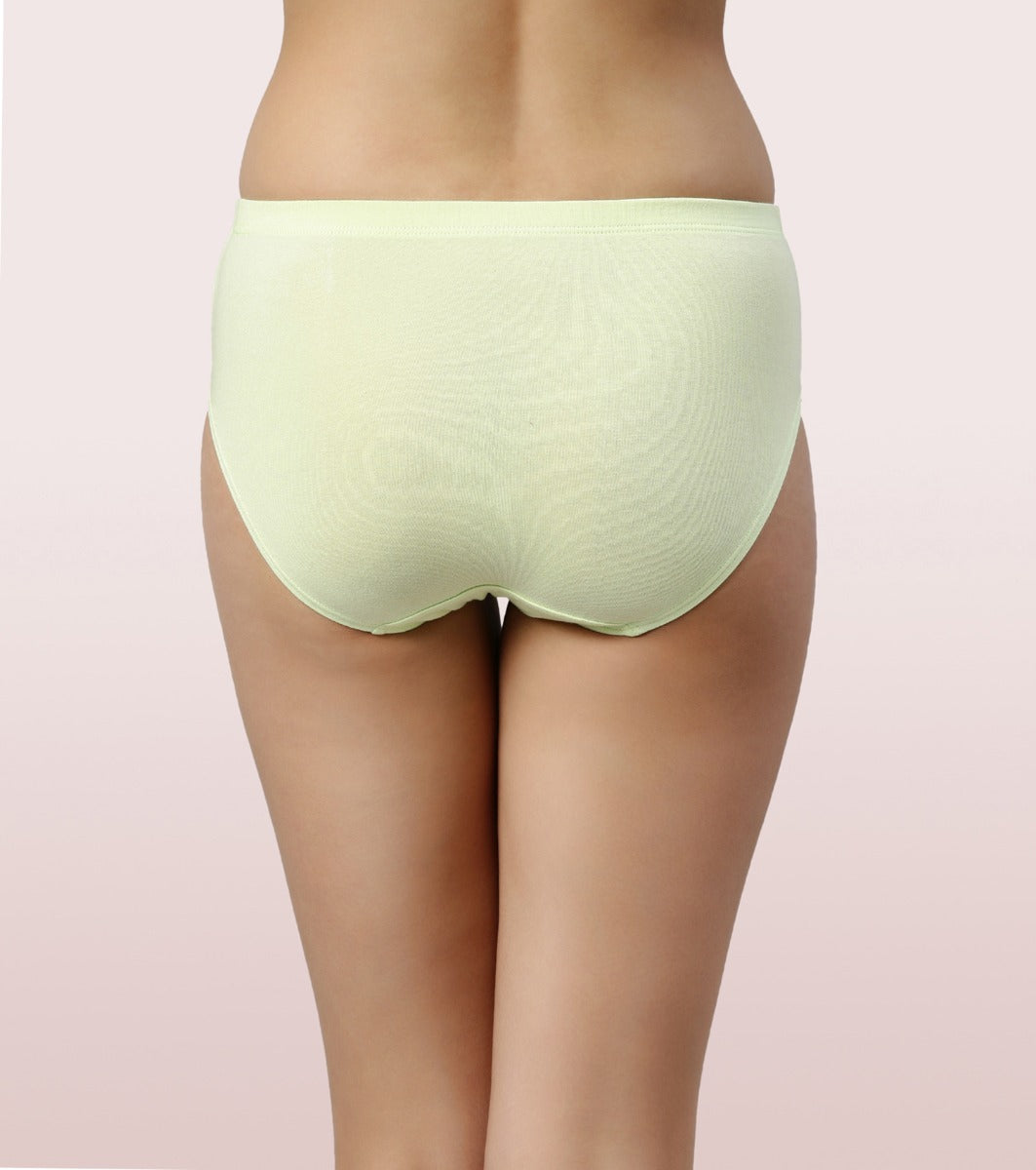 The Stretch Cotton Hipster Panty  Antimicrobial And Stain Release Fin –  Enamor