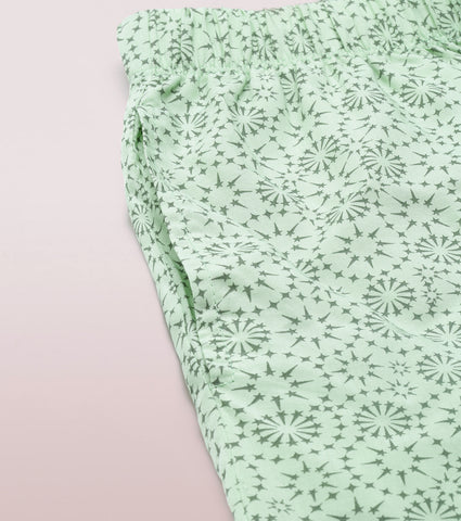 Slounge Pant | Modal Woven Printed Pull-On Pant
