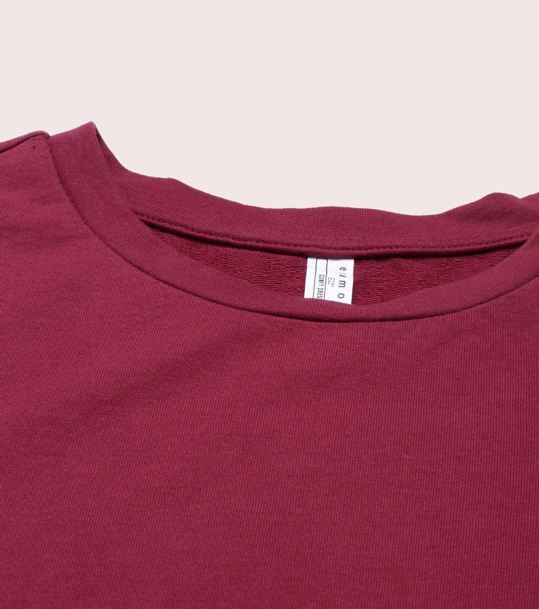 Long Sleeve Basic Crew Tee - Solid | Crew Neck Basic Stretch Cotton Tee