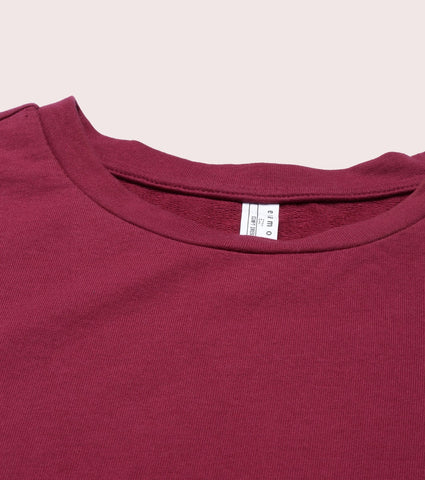 Long Sleeve Basic Crew Tee - Solid | Crew Neck Basic Stretch Cotton Tee