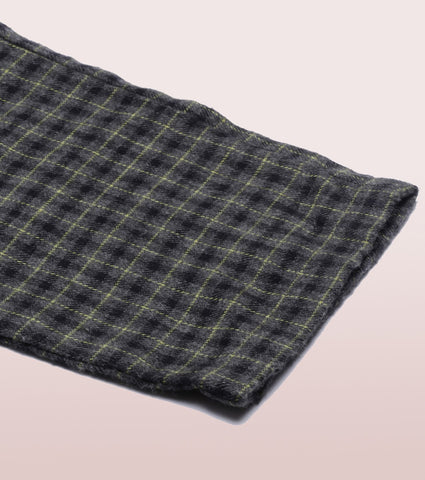 Lazy Pant | Pull-On Flannel Pants With Satin Adjustable Waist Drawstring & Pockets