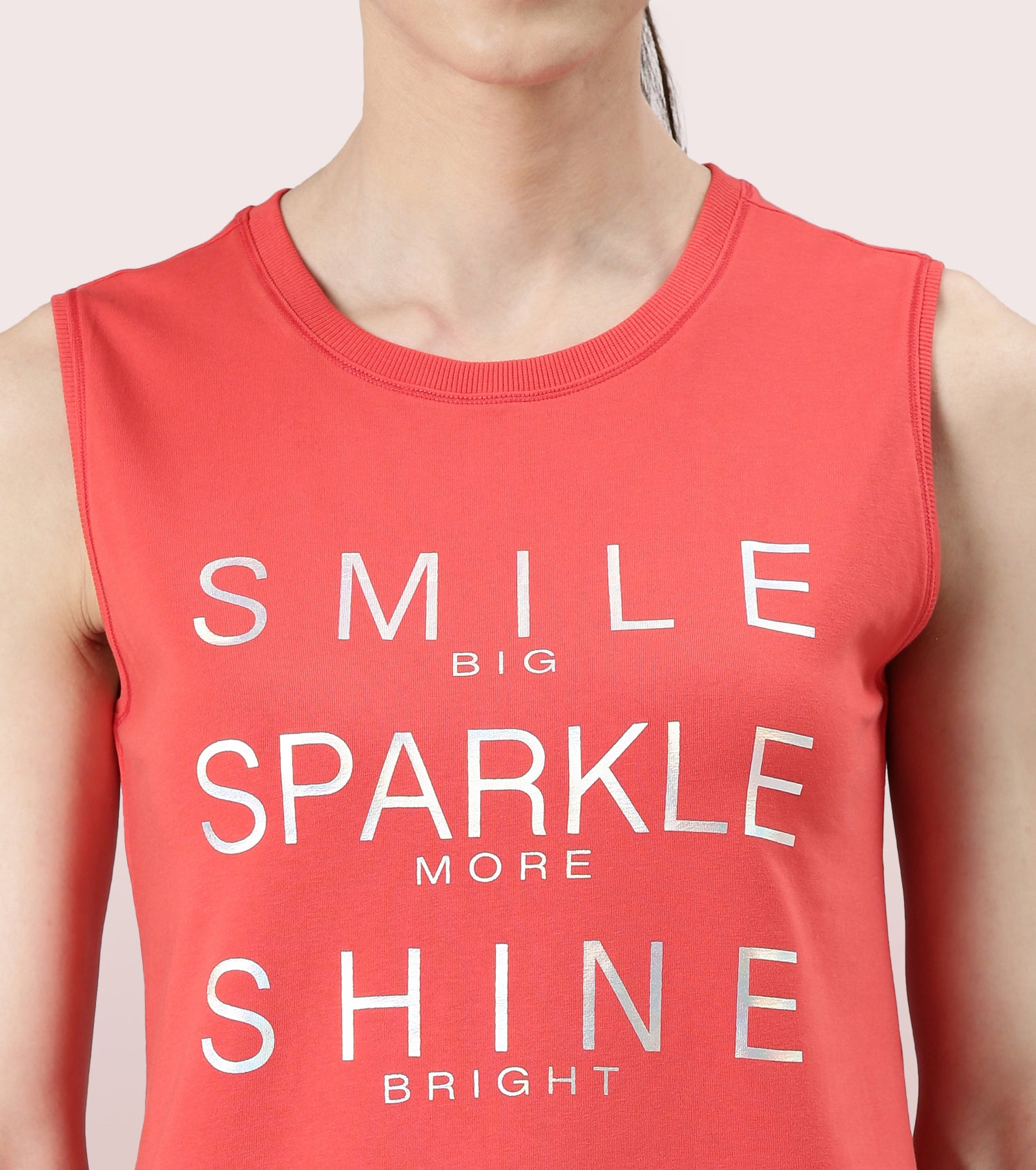 Stay Cool Tank | Crew Neck Anti-odour Stretch Cotton Muscle Tank With Graphic Print