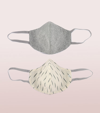 IKAT CRAFT MASK : 3-Layer Reversible Safety Mask with Cotton Comfort | >95%* Protection | Adult Mask - Pack of 2