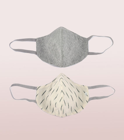 IKAT CRAFT MASK : 3-Layer Reversible Safety Mask with Cotton Comfort | >95%* Protection | Adult Mask - Pack of 2