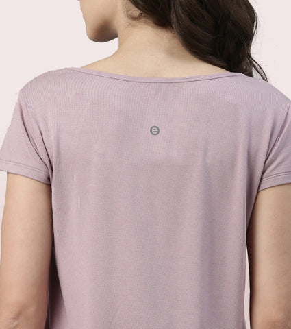 Home Lounge Tee | Soft & Drapey Graphic Printed Lounge Tee
