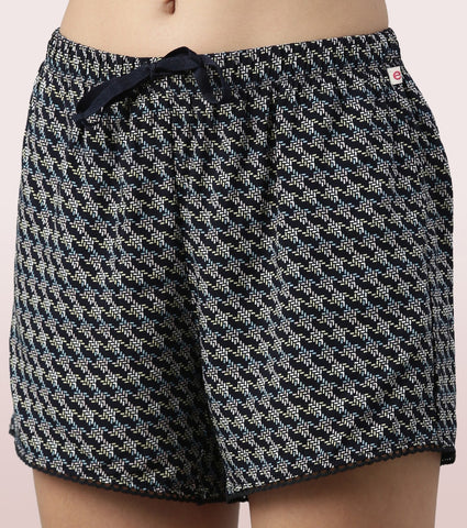 Slounge Shorts Set | Modal Woven Printed Shirt And Shorts Set
