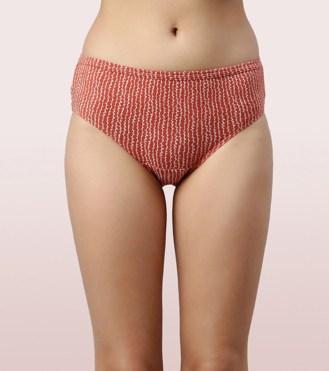 The Cotton Classic Hipster Panty  Antimicrobial And Stain Release Fin –  Enamor