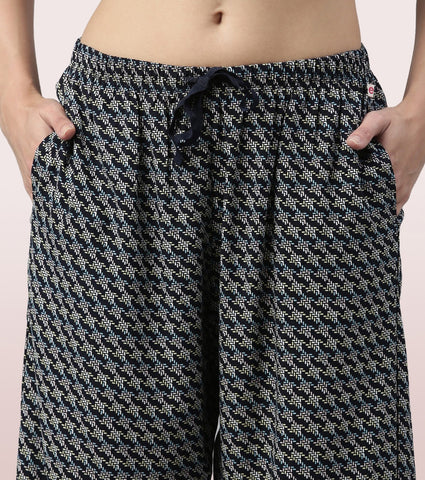 Slounge Pant | Modal Woven Printed Pull-On Pant