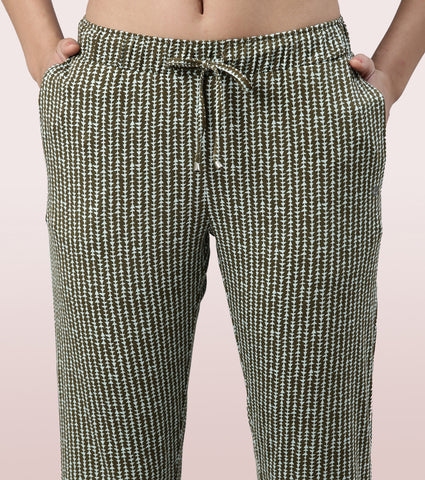 Lazy Pant | Pull-On Flannel Pants With Satin Adjustable Waist Drawstring & Pockets