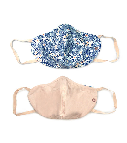 REVERSIBLE MASK : 4-Layer Safety Mask With Cotton | >95% Protection | Adult Mask - Pack of 3
