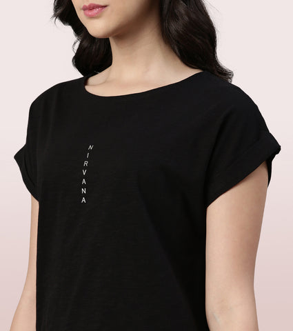 Basic Dolman Tee | Cotton Slub Jersey Dolman Graphic Tee