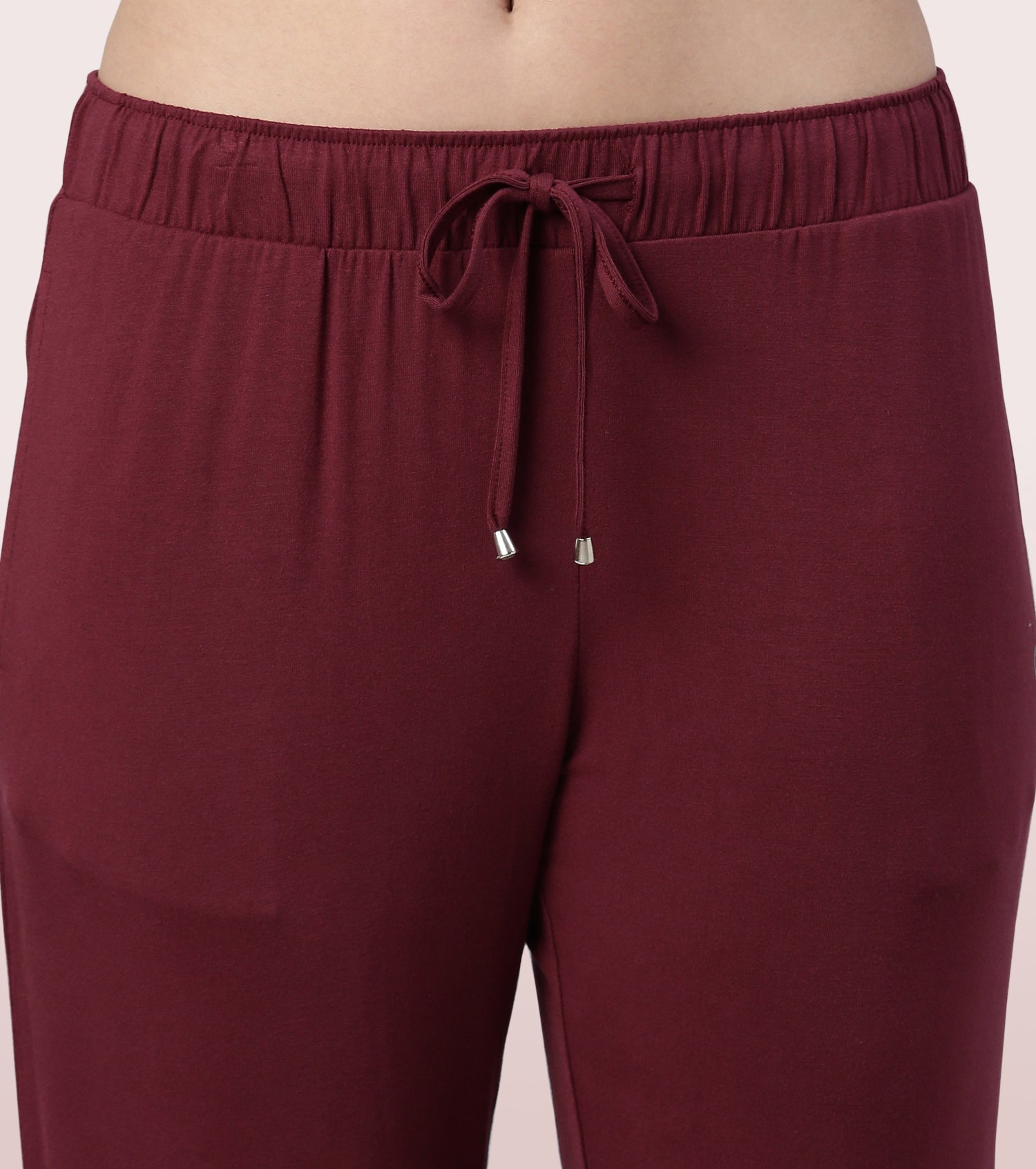 Lazy Pant | Pull-On Flannel Pants With Satin Adjustable Waist Drawstring & Pockets