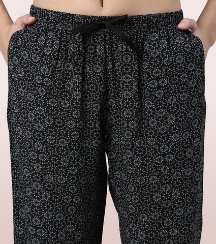Slounge Pant | Modal Woven Printed Pull-On Pant