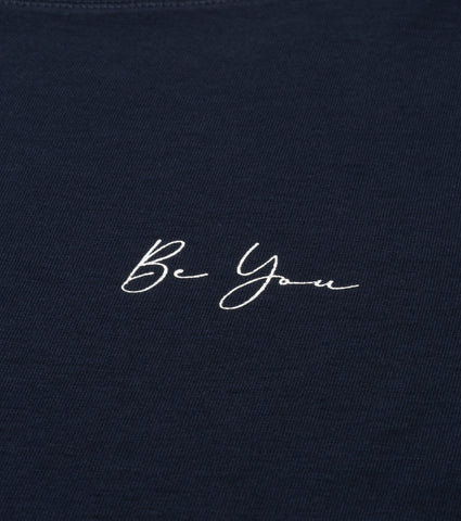 Long Tee - Solid | ¾ Sleeve Boat Neck Lounge Tee With Mindful Graphic