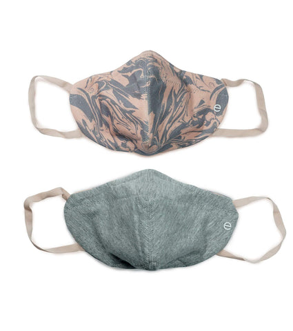REVERSIBLE MASK : 4-Layer Safety Mask With Cotton | >95% Protection | Adult Mask - Pack of 3