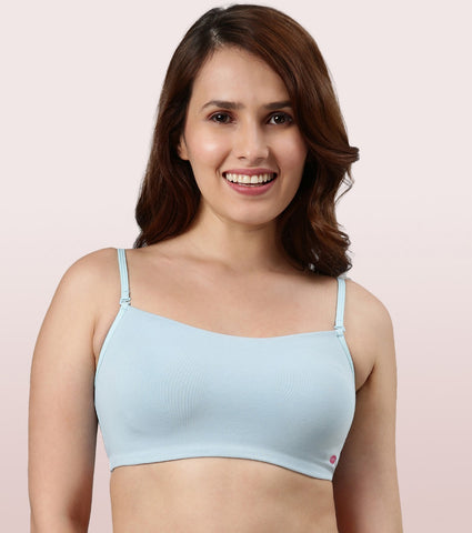 Full Coverage Non-Padded Wirefree Comfort Cami Detachable Bra