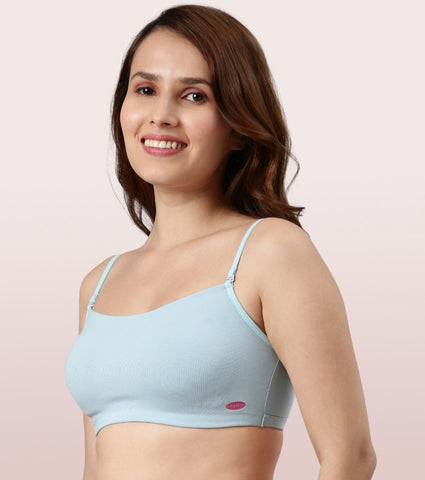 Full Coverage Non-Padded Wirefree Comfort Cami Detachable Bra