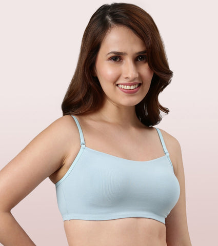 Full Coverage Non-Padded Wirefree Comfort Cami Detachable Bra