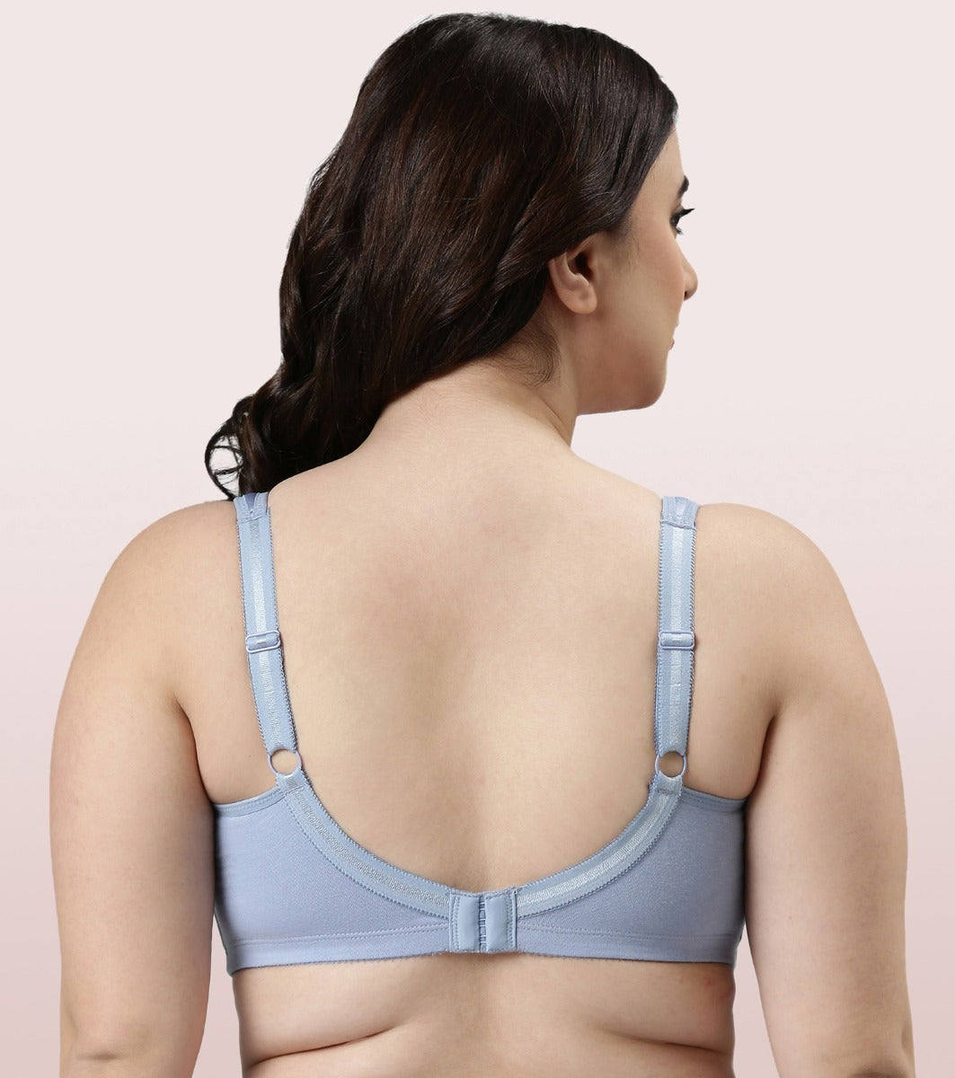 Enamor A112-Wirefree Full Support Daily Wear Cotton Minimizer Women T-Shirt  Non Padded Bra - Price History