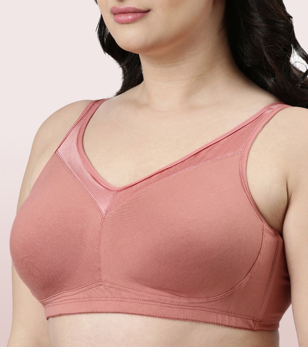 Enamor Super Lift Classic Full Support Bra For Women - Non-Padded, Non