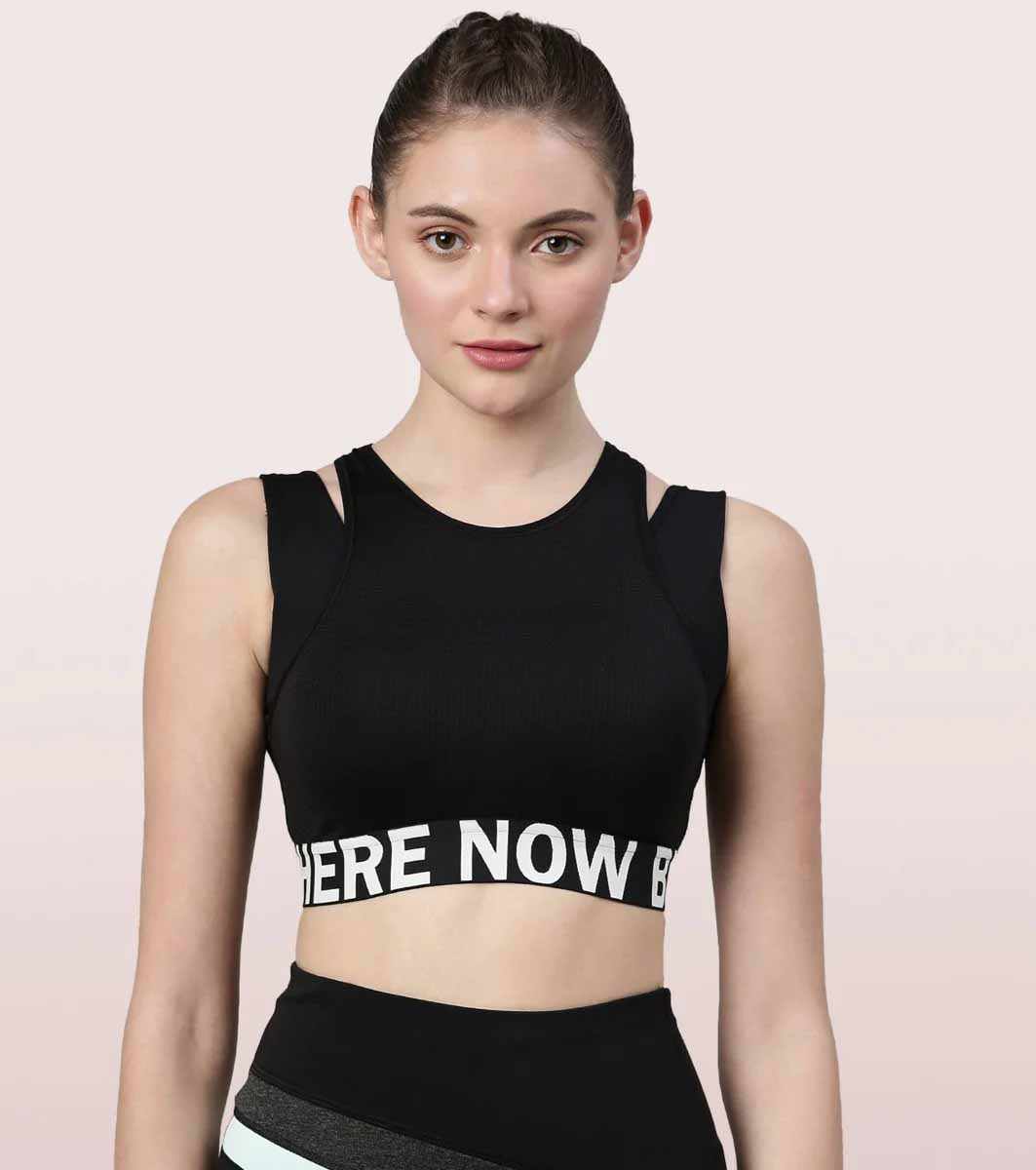 Active Energy Sports Bra | Dry Fit High Impact Longline Sports Bra