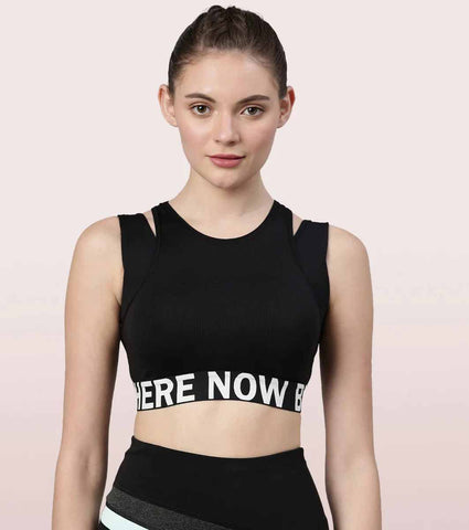 Active Energy Sports Bra | Dry Fit High Impact Longline Sports Bra