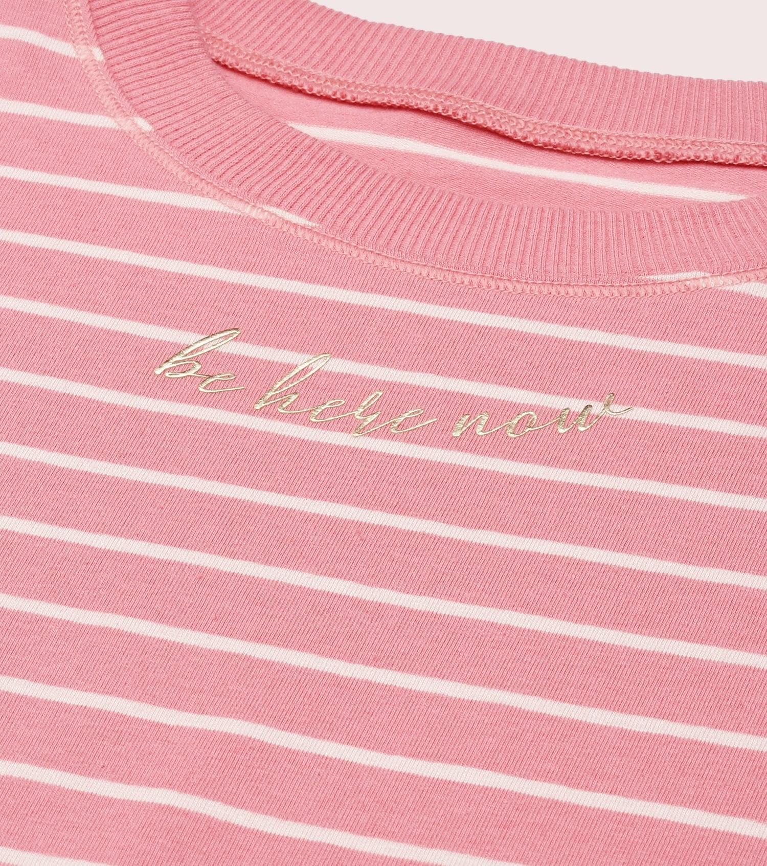 Active Cotton Tee -Stripes | Yarn Dyed Stripe Short Sleeve Anti-Odour Cotton Tee With Graphic