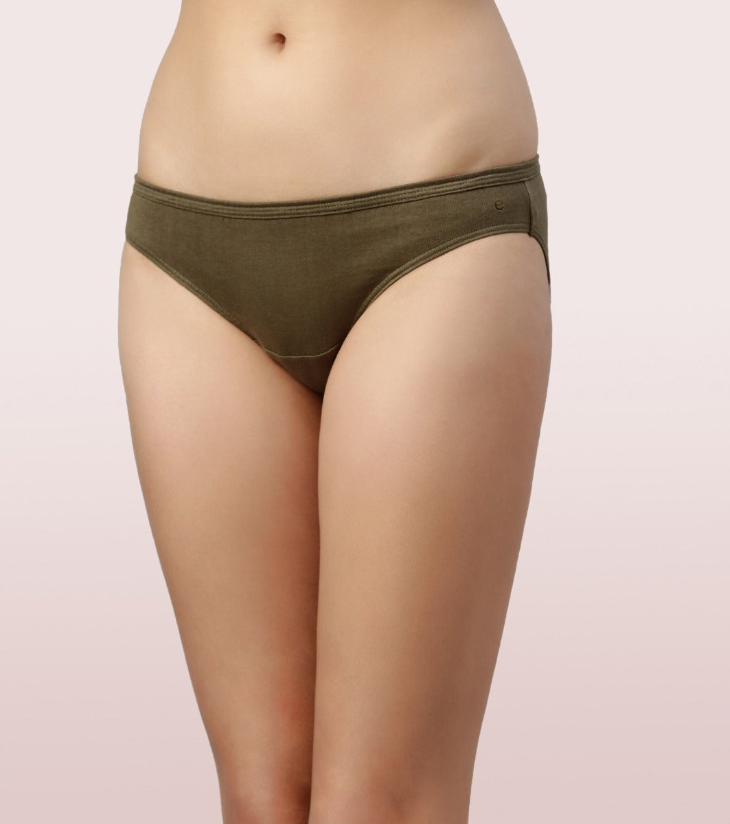 Buy Enamor CB01 Full Coverage Low Waist Stretch Cotton Bikini Panty with  Antimicrobial and Stain Release Finish Online at Best Prices in India -  JioMart.
